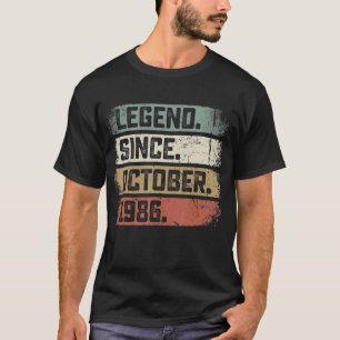 T-shirt 36 ans de légende depuis octobre 1986 36e naissanc