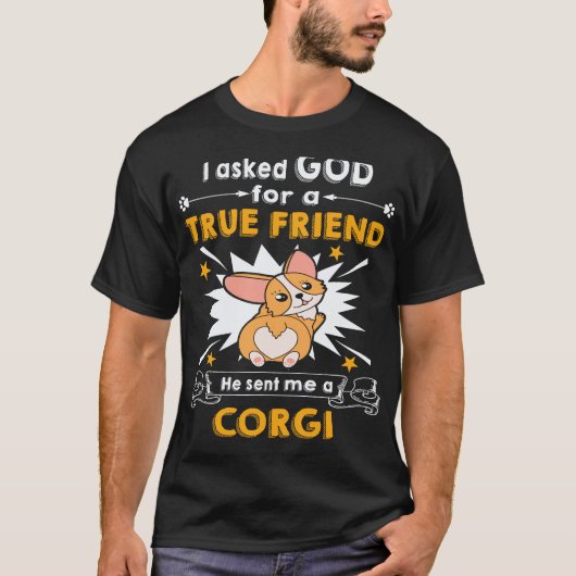 T-shirt 36 Il m'a envoyé un Corgi (Devant)