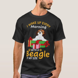 T-shirt 36 Je me réveille chaque matin avec un Beagle à me