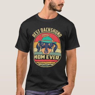 T-shirt 36 Meilleure maman teckel vintage