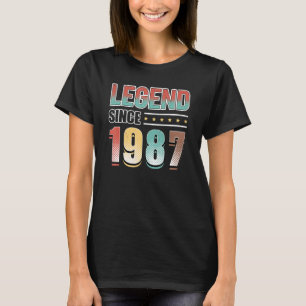 T-shirt 36e anniversaire 36 ans légende depuis 1987