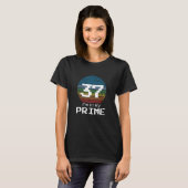 T-shirt 37 Anniversaire Premier numéro Math (Devant entier)