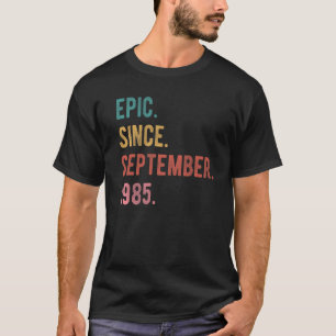 T-shirt 37 Ans 37e anniversaire Anniversaire épopée depuis