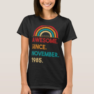 T-shirt 37 Ans Awesome depuis Novembre 1985 37e Birt