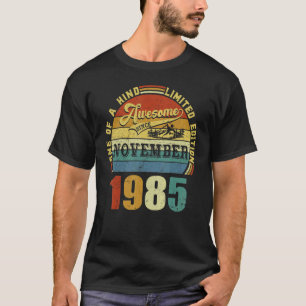 T-shirt 37 Ans Funny Awesome Depuis Novembre 1985 37t