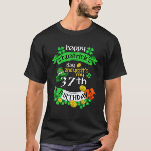T-shirt 37 Ans Jour de la Saint Patrick C'Est Mon 37E Anni