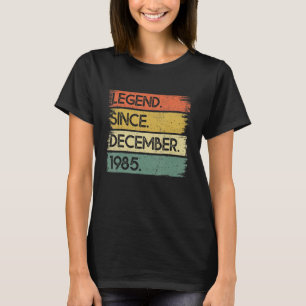 T-shirt 37 Ans Légende depuis décembre 1985 37e naissance