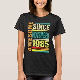 T-shirt 37 Ans Légende depuis novembre 1985 37e Birt