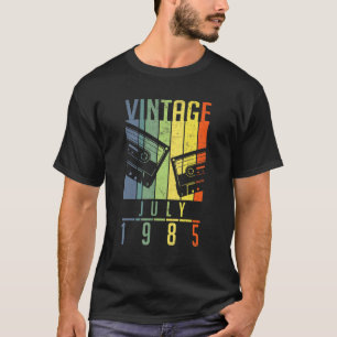 T-shirt 37 ans Vintage juillet 1985 37e anniversaire