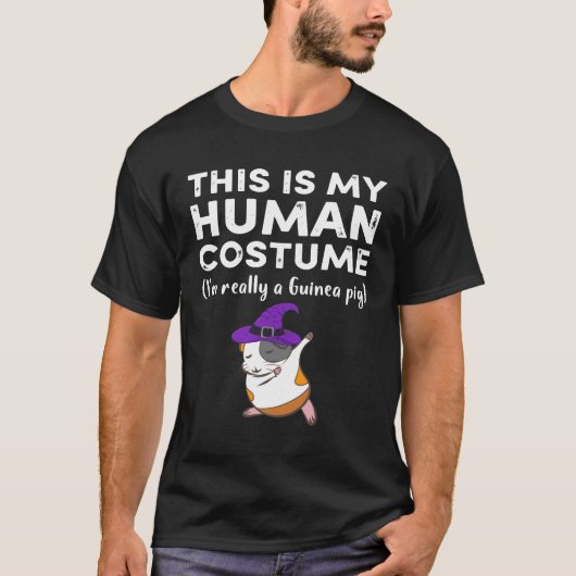 T-shirt 37 C’est mon costume humain Je suis vraiment guiné (Devant)