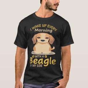 T-shirt 37 Je me réveille chaque matin avec un Beagle à me