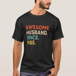T-shirt 37 Mariage Aniversaire Le Cadeau - Un Époux Awesom
