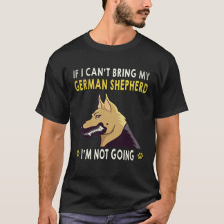 T-shirt 37 Si je ne peux pas amener mon berger allemand je