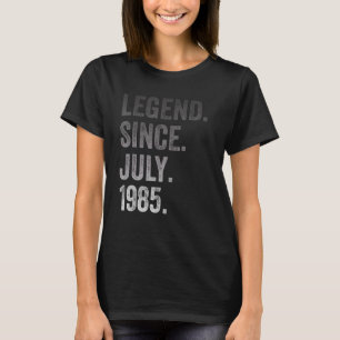 T-shirt 37e anniversaire 37 ans légende depuis juillet 198