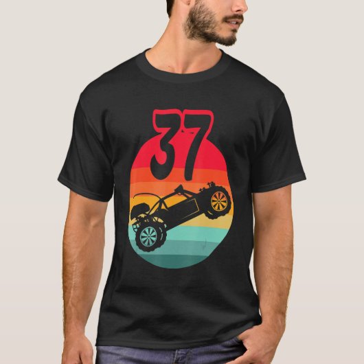 T-shirt 37e Anniversaire I Racing Jeu I Remote Control Rc (Devant)