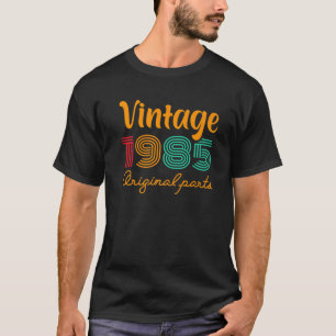 T-shirt 37E Anniversaire Vintage 1985 Année Anniversaire 1