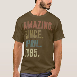 T-shirt 37e anniversaire Vintage Extraordinaire depuis avr