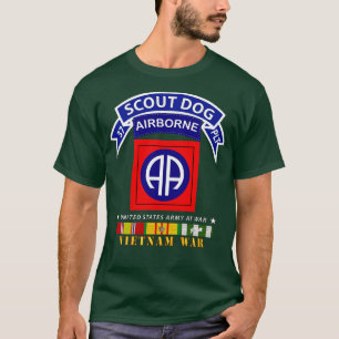 T-shirt 37e Peloton de chiens scout 82e division avec VN S