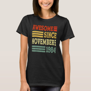 T-shirt 38 Ans Awesome Depuis Novembre 1984 38th Bir
