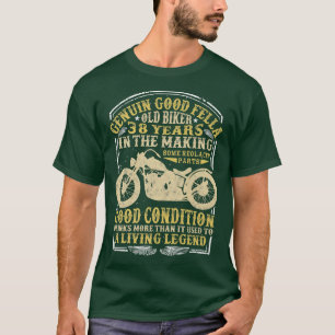 T-shirt 38 Ans Vélo Anniversaire Classic Vintage moto