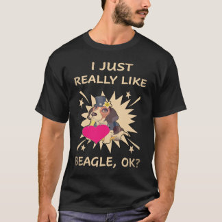 T-shirt 38 J'aime vraiment beaucoup Beagle