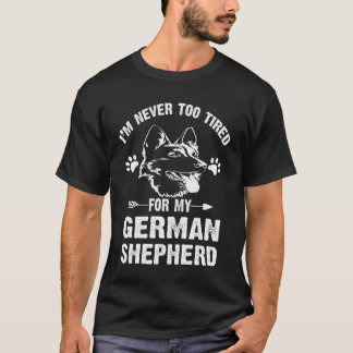 T-shirt 38 Je ne suis jamais trop fatigué pour mon berger 