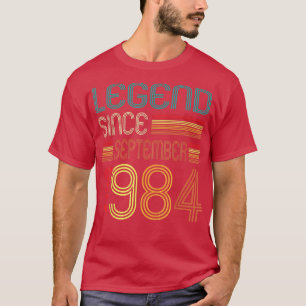 T-shirt 38e anniversaire Cadeaux Légende depuis septembre