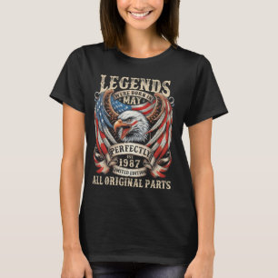 T-shirt 38e Anniversaire Cadeaux Pour Hommes Mai 1987 38 A