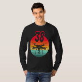 T-shirt 38e Anniversaire I Télécommande Rétro Drones Avec (Devant entier)