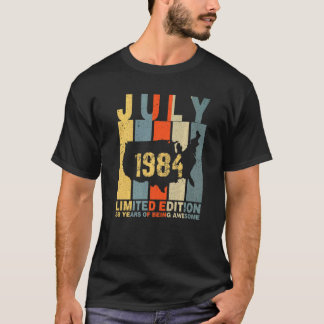 T-shirt 38e anniversaire Juillet 1984 38 ans d'être génial