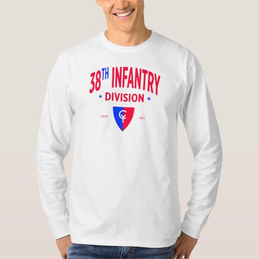 T-shirt 38e division d'infanterie - Longue durée militaire (Devant)