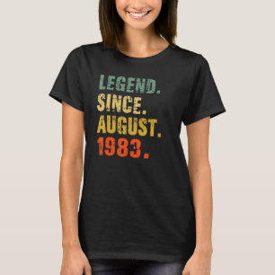 T-shirt 39 ans 39e anniversaire Légende depuis le 19 août