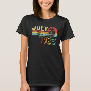 T-shirt 39 Ans Awesome Depuis Juillet 1983 39e Anniversair