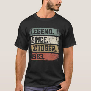T-shirt 39 Ans Légende depuis Octobre 1983 39e Naissance