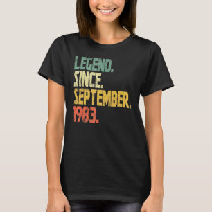 T-shirt 39 Ans Légende depuis septembre 1983 49e Bir