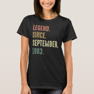 T-shirt 39 Ans Légende depuis septembre 1983 49e Bir