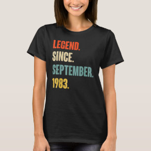 T-shirt 39 Ans Légende depuis septembre 1983 49e Bir