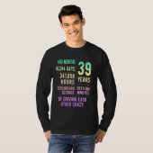 T-shirt 39 ans mariés Funny 39e anniversaire de Mariage (Devant entier)