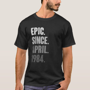 T-shirt 39 Ans Vintage 1984 Avril Anniversaire 39ème Déco