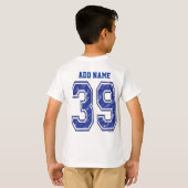 T-shirt 39 coutume Jersey (Dos entier)