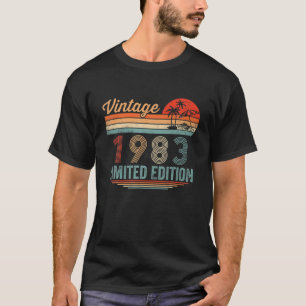 T-shirt 39 Year Old Gifts Vintage 1983 Limited Edition 39T