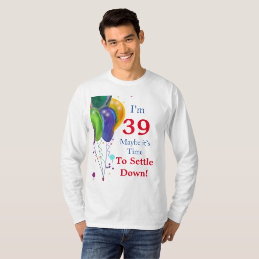 T-shirt 39e anniversaire  (Devant entier)