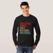 T-shirt 39e anniversaire stupéfiant 1983 Dans chaque unive (Devant entier)