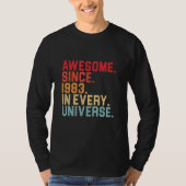 T-shirt 39e anniversaire stupéfiant 1983 Dans chaque unive (Devant)