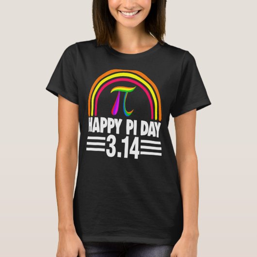 T-shirt 3 14 2022 Pi Math Rainbow Men Mathletics Aimer Bir (Devant)