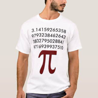 T-shirt 3,14 Chemise de maths de pi