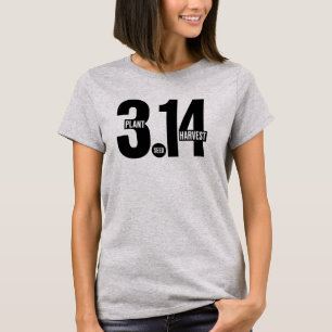 T-shirt 3.14 Jour de Pi Jardinier-Plante Semence Récolte M
