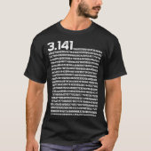T-shirt 3.14 Mathématiques de jour Pi Nombre irrationnel P (Devant)