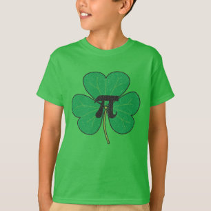 T-shirt 3.14 Pie Shamrock Vintage en détresse Pi amusant P