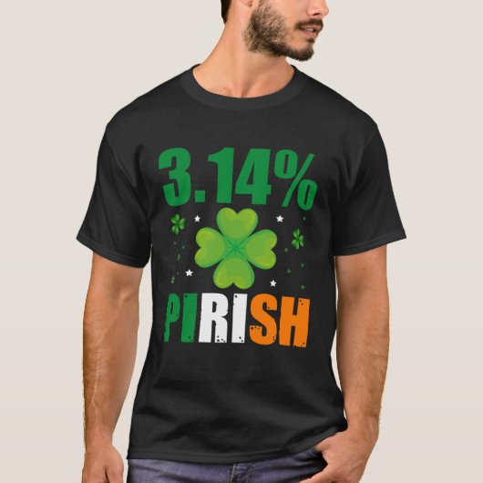 T-shirt 3 14 Pirish  St Patrick s Math Geek Irish Math Tea (Devant)